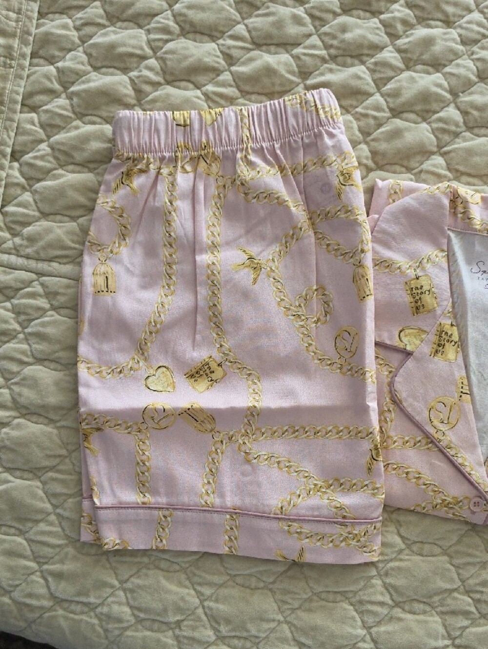New Taylor Swift Speak Now Light Pink Pajama Set, Medium - Picture 4 of 6